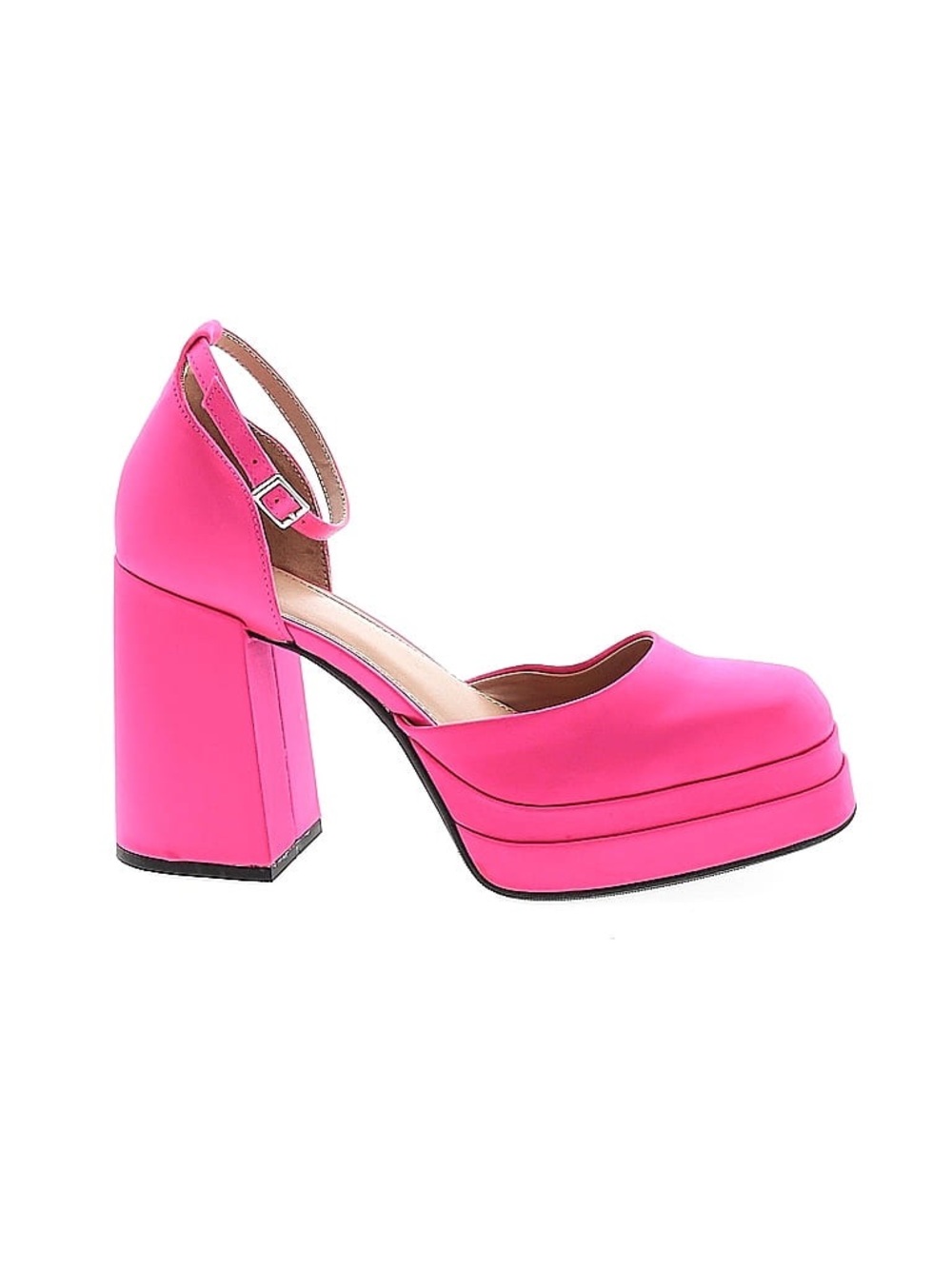 Wild Fable Hot Pink Platform Block Heel Mary Jane with Ankle Strap
